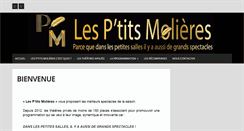Desktop Screenshot of lesptitsmolieres.com